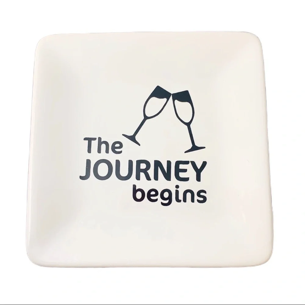 THE JOURNEY BEGINS TRINKET TRAY NWT - Picture 3 of 3